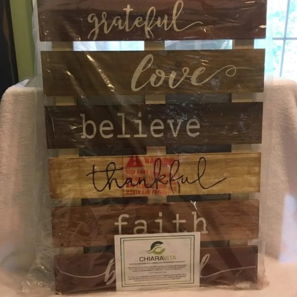 Chiaravita Wood Pallet Wall Art farmhouse Primitive Inspirational Sign‎ wall art